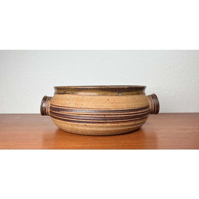 Mid-Century Modern Mid-Century Modern Danish Studio Pottery Bowl by Tue Poulsen for Tue Keramik, 1960s For Sale - Image 3 of 18