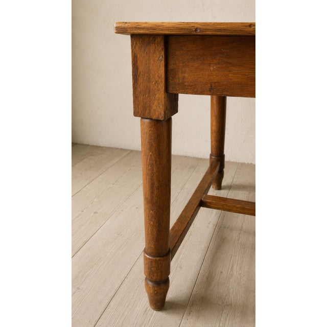 Antique Late 19th Century Wooden Table with Turned Legs For Sale - Image 4 of 9