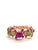 Bochic Vintage Natural Ruby, Sapphire, Amethyst & Peridot • 18K Gold & 950 Silver • Signed Masterpiece Indulge in elevated...
