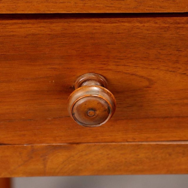 Antique Walnut Desk with Drawer, Italy, 19th Century For Sale - Image 5 of 8