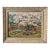 1961 Line Bloom Draper Impressionist Garden Oil Painting in Original Frame For Sale