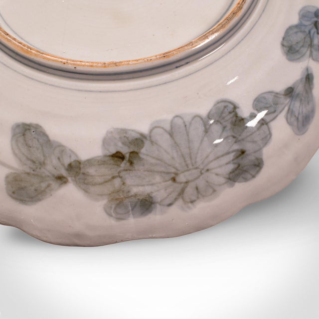White Antique Imari Fruit Plate, Japanese, Meiji Ceramic Decorative Charger, Victorian For Sale - Image 8 of 8