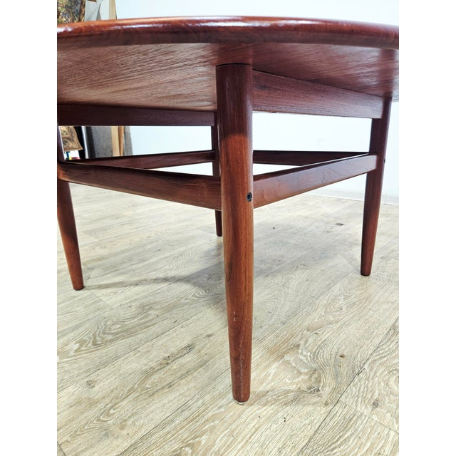 Round Teak Model 59 Coffee Table by Niels Bach, Denmark, 1960s For Sale - Image 12 of 16