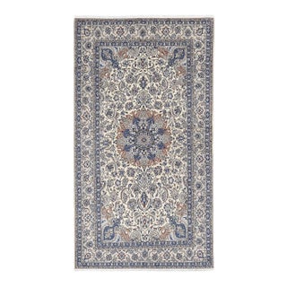 Pasargad Fine Hand Knotted Persian Silk & Wool Nain For Sale