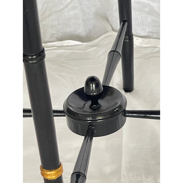 French Antique Papier Mache Large Serving Tray on Stand, C1880 For Sale - Image 10 of 14