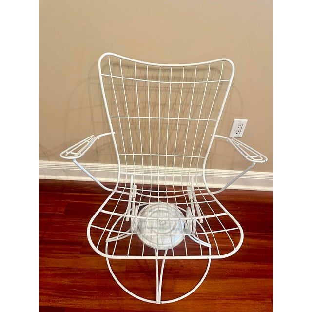 White 1960s Homecrest Style Patio Spring Rockers - Set of 2 For Sale - Image 8 of 11