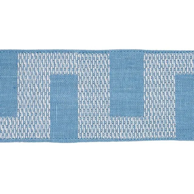 A charmingly relaxed linen tape with a geometric pattern that looks hand-stitched. Sold as a 2-yard minimum Content: 80%...