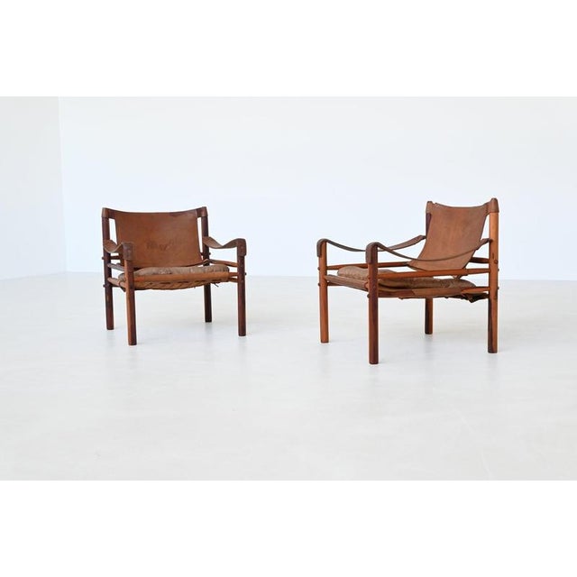 Sirocco Lounge Chairs attributed to Arne Norell, Denmark, 1960s, Set of 2 For Sale - Image 6 of 18