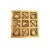 1970s Vintage Solid Brass Tic Tac Toe Game on Bun Feet For Sale - Image 5 of 6