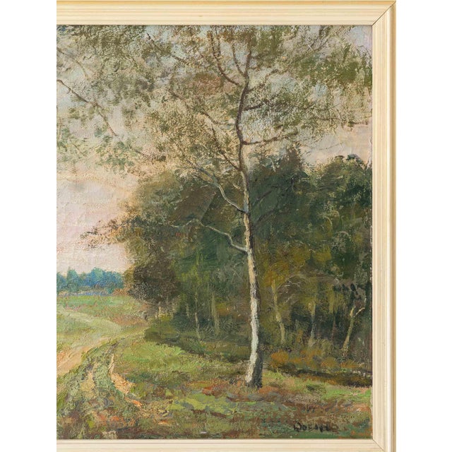 Dutch Impressionist Landscape Oil Painting, Country Path & Farmhouse, by Jacobus Doeser, Early 20th Century For Sale - Image 12 of 18