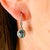 Natural Aquamarine Diamond Dangle Earrings 14k W Gold 2.55 TCW Certified For Sale - Image 10 of 12