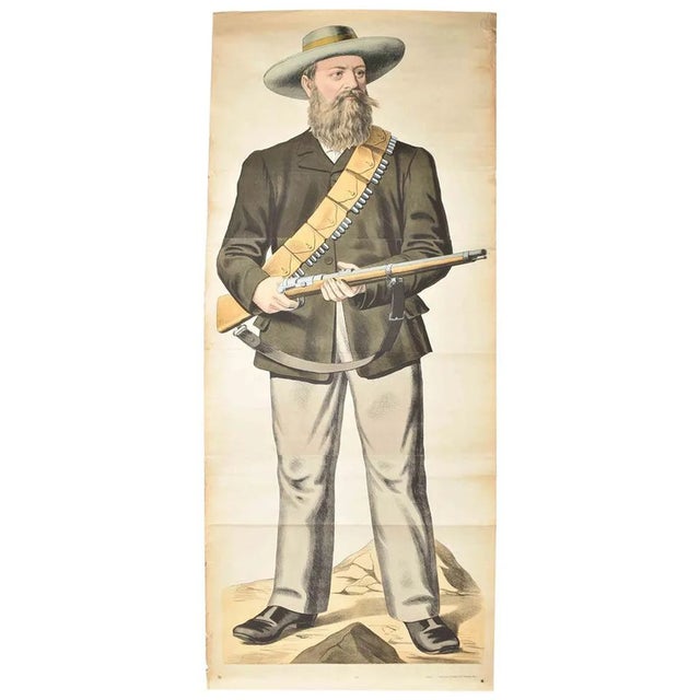 C. Burckhardt, American Soldier in Regalia, 1890s, Paper For Sale