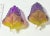 Vintage Hand Blown Glass Grape Cluster Christmas Ornaments – Purple and Yellow – Set of 2 For Sale - Image 4 of 6