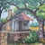 1990s Vintage Original Texas Hill Country Cottage Landscape Oil Painting For Sale - Image 5 of 11