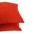 Arc Com Fabric Spirit in Watermelon Pillow Cover - 20" X 20" Solid Bright Red Chenille Cushion Case For Sale In Portland, OR - Image 6 of 7
