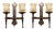 Wrought Iron 2-Branch Wall Sconces, Set of 2 For Sale