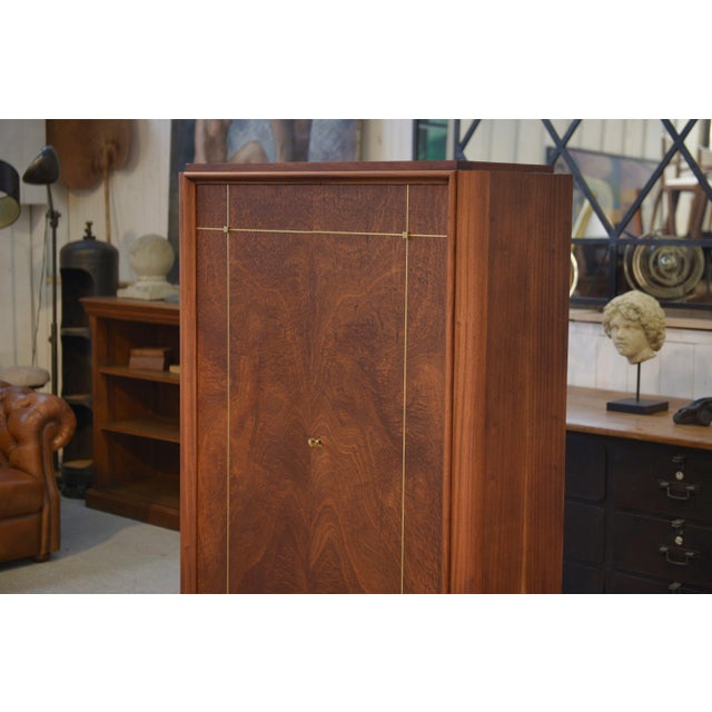 Art Deco Wooden Wardrobe by A. Bicchierini, 1940s For Sale - Image 12 of 14