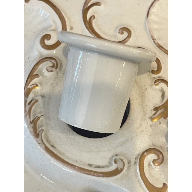 Art Nouveau Porcelain Inkwell, E. Porcher, Paris France, c.1900 For Sale - Image 15 of 17