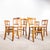 Farmhouse French Dark Oak Dining Chairs, 1940s, Set of 4 For Sale - Image 3 of 13
