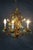 Murano 1970s Italian Hollywood Regency Florentine Murano Glass 4 Light Candlestick Chandelier For Sale - Image 4 of 15