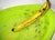 Large Vintage 1990s RPM Studios Harry Stuart Glass Banana Art Platter Acid Green For Sale - Image 4 of 6