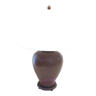 Antique Chinese Bronze Vase Lamp For Sale