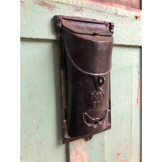 Vintage Griswold Iron Mailbox Chairish