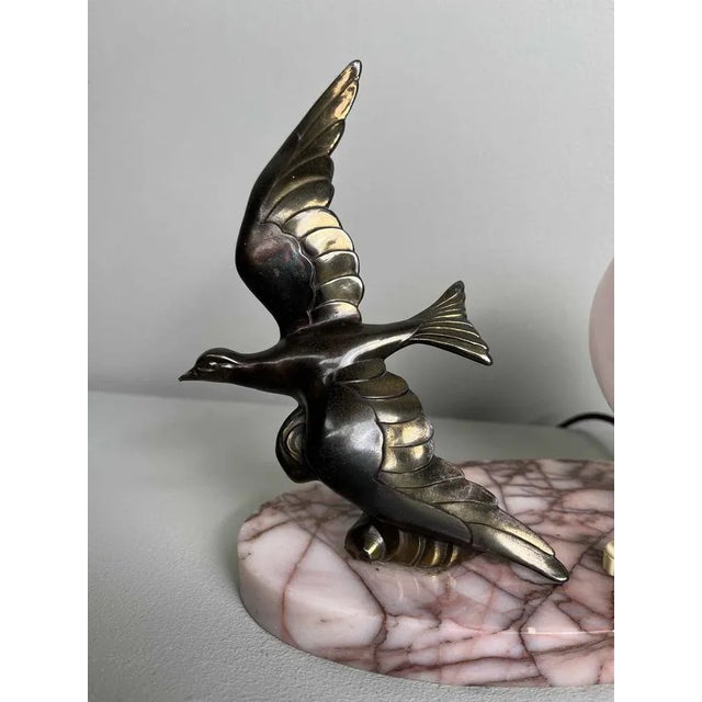 1920s Art Deco Bird Lamp, 1920s For Sale - Image 5 of 7