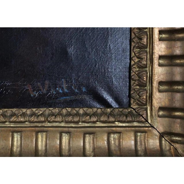 Oil on canvas. Very high quality painting. Beautiful gilded frame. The painting is signed in the lower right corner. Date:...