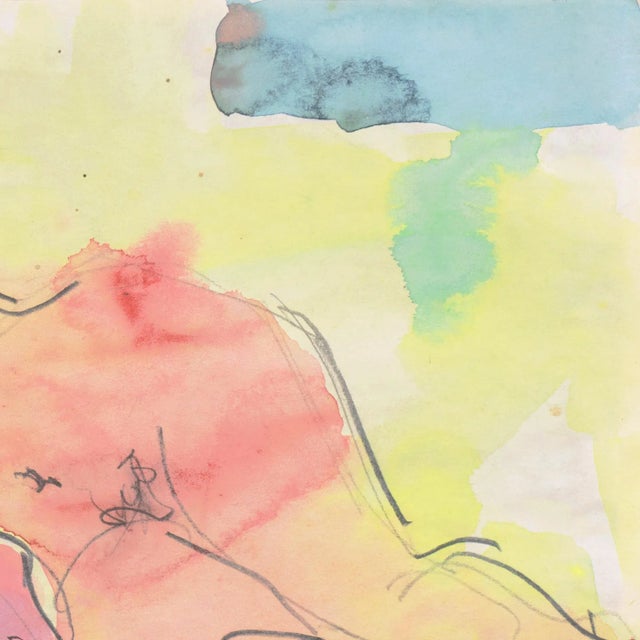 Reclining Nude' by Victor Di Gesu, Mid-Century California Post-Impressionist, Louvre, Academie Chaumiere, San Francisco, Los Angeles Museum of Art For Sale In Monterey, CA - Image 6 of 9