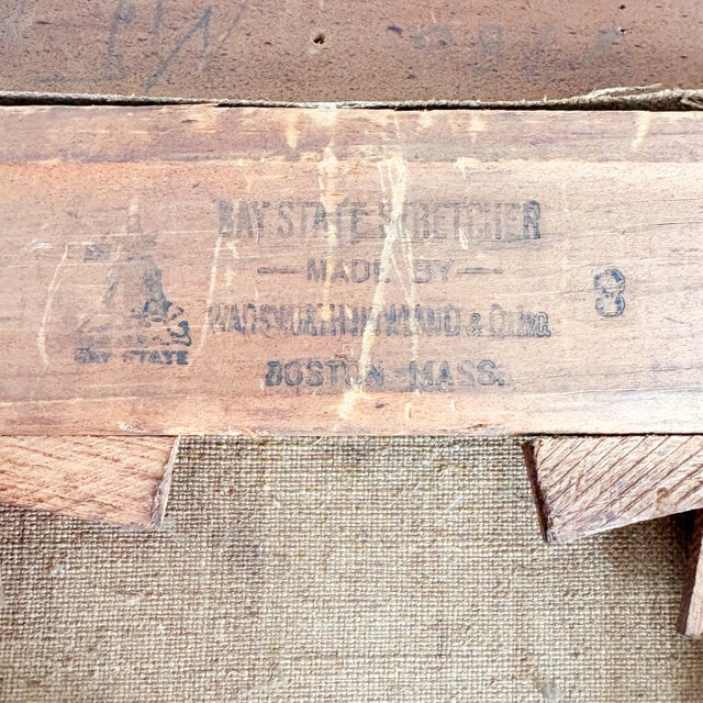 Antique 1800's Oil Portrait Painting, 19th Century Male Portrait For Sale - Image 11 of 11