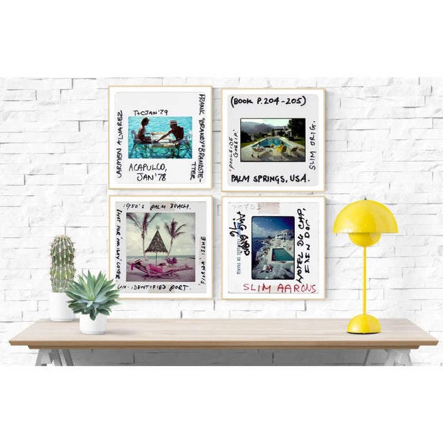 Slim Aarons"Poolside Gossip - Slide" .Original slide from January 1, 1970. As an authorized Getty Images Gallery partner,...