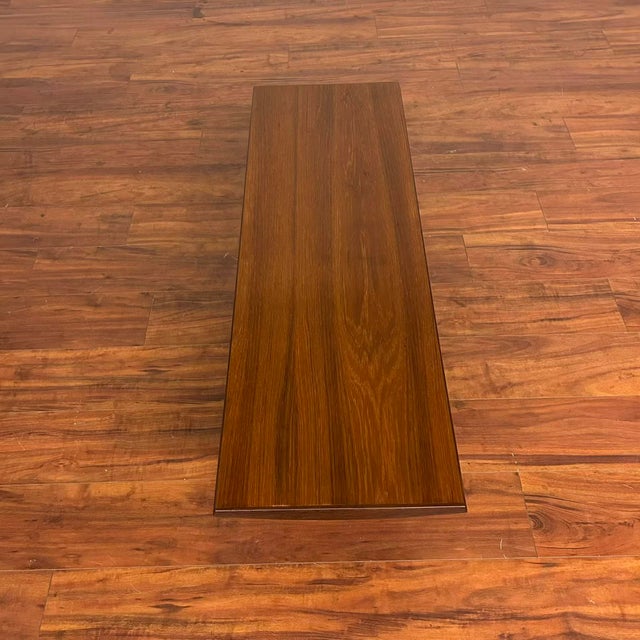Wood Vintage Danish Modern Teak Coffee Table For Sale - Image 7 of 8