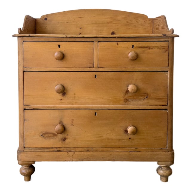 Antique Chest of Drawers | Dresser With Gallery Back For Sale