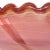 Vintage Murano Mid Century Pink Aventurine Ribbons Gold Flecks Italian Art Glass Scalloped Rim Bowl For Sale - Image 9 of 10