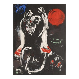 1956 Verve Bible Chagall Original Lithograph Isaiah For Sale