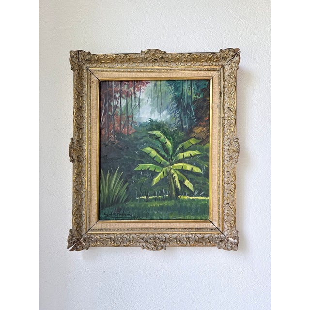 Carlos Padron, Landscape Composition, 1979, Oil Painting on Canvas, Framed For Sale - Image 10 of 18