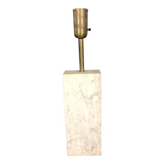 1950’s Calacatta Marble Table Lamp For Sale