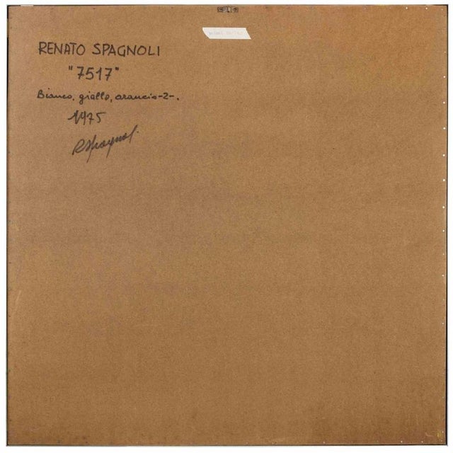 Modern Renato Spagnoli, 7517, 1975, Mixed Media, Framed For Sale - Image 3 of 4