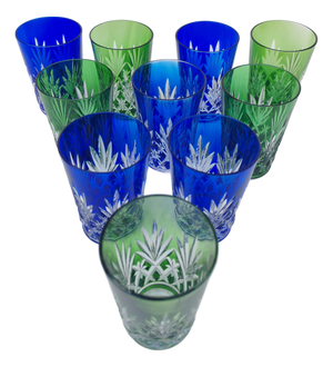 Crystal Goblets from Saint Louis, 1930s, Set of 10