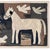 Mid 20th Century 20th Century American Draft Horse Hooked Rug on Custom Wall Mount For Sale - Image 5 of 17