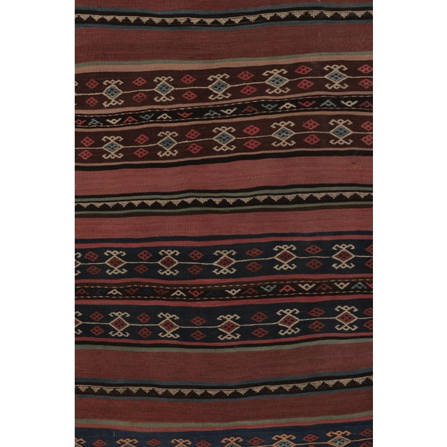 Vintage Persian Kilim, Tribal Runner Rug With Ram's Horn Motifs - Rug & Kilim For Sale In New York - Image 6 of 8