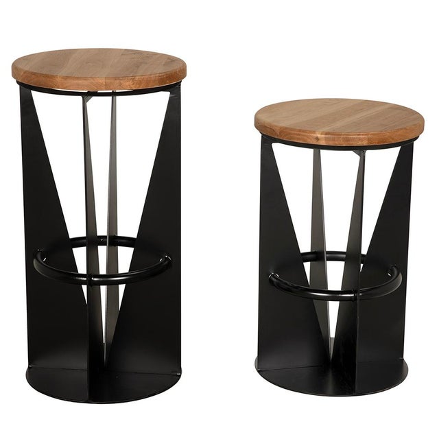 NOIR Nagoya Stool, Bar Height For Sale In Los Angeles - Image 6 of 6