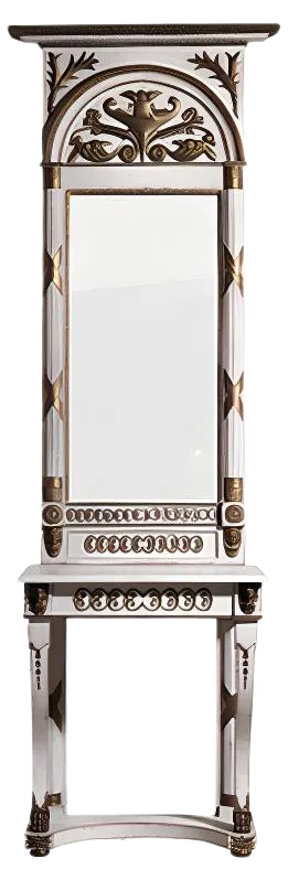 Console and Mirror by Carl Thims, 19th Century