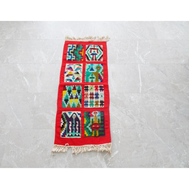 Hand-Woven Wall Carpet, Tunisia, 1960s For Sale - Image 11 of 11