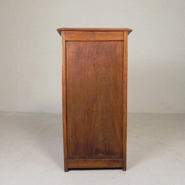 Oak Roller Shutter Cabinet with Shutter, 1930s For Sale - Image 8 of 18