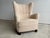 Wood Mid-Century Modern Wingback Lounge Chair in Bouclé by Mogens Lassen for Fritz Hansen, 1950s For Sale - Image 7 of 8