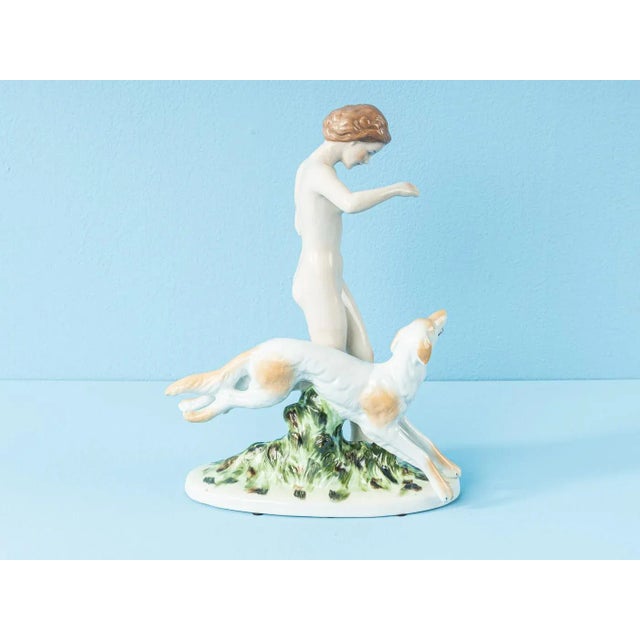 Art Deco Porcelain Figure, 1930s For Sale - Image 3 of 9