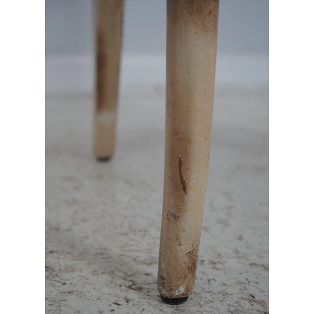 Regency Style Distressed Painted Finish Armchair For Sale In Philadelphia - Image 6 of 12