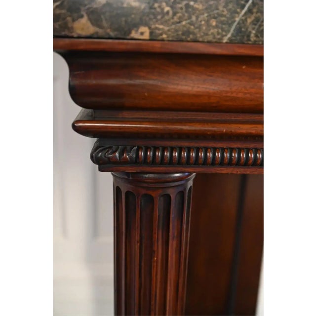 19th Century English Regency Rosewood Serving Table Console For Sale In Boston - Image 6 of 8